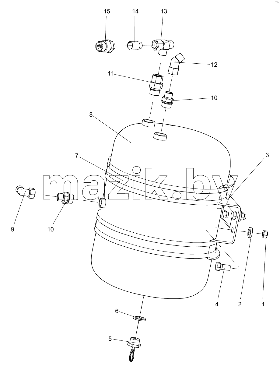  332107074 20L RESERVOIR COMPONENT