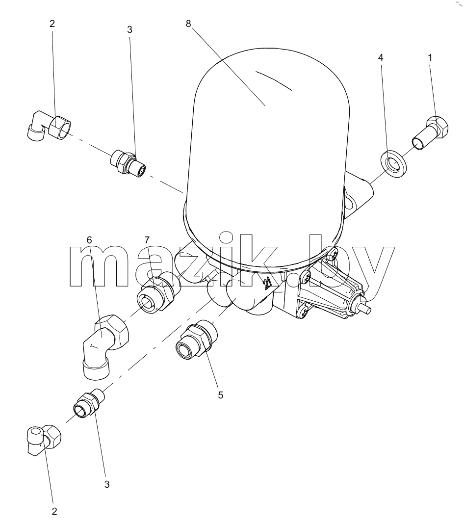  332107070 DRIER COMPONENT
