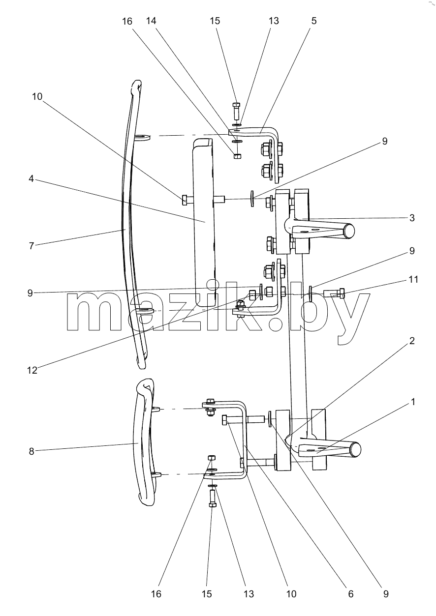  332109639 LEFT REAR-VIEW MIRROR ASSEMBLY