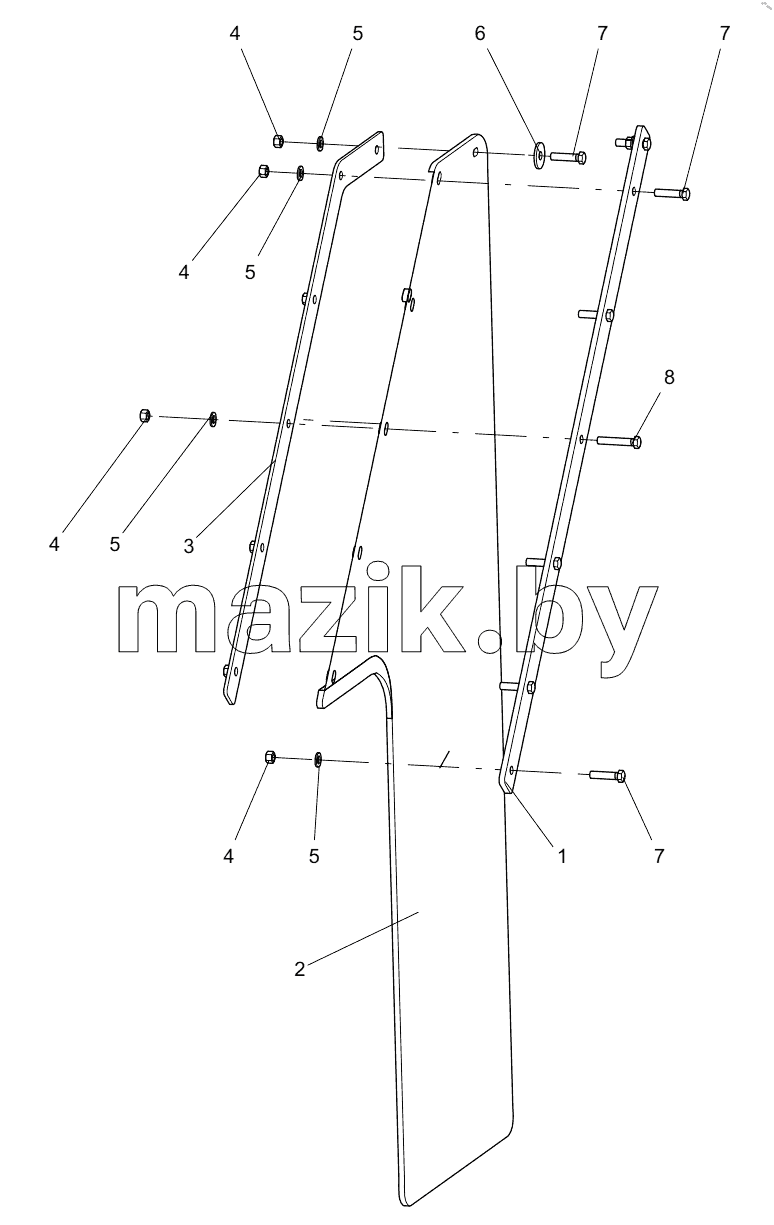  332105971 LEFT MUDGUARD COVER