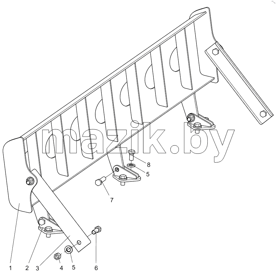  332105902 FRONT HEIGHTENED GUARDRAIL