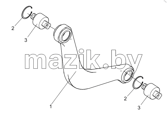  332101388 MID-POSITION REAR TIE ROD ASSEMBLY