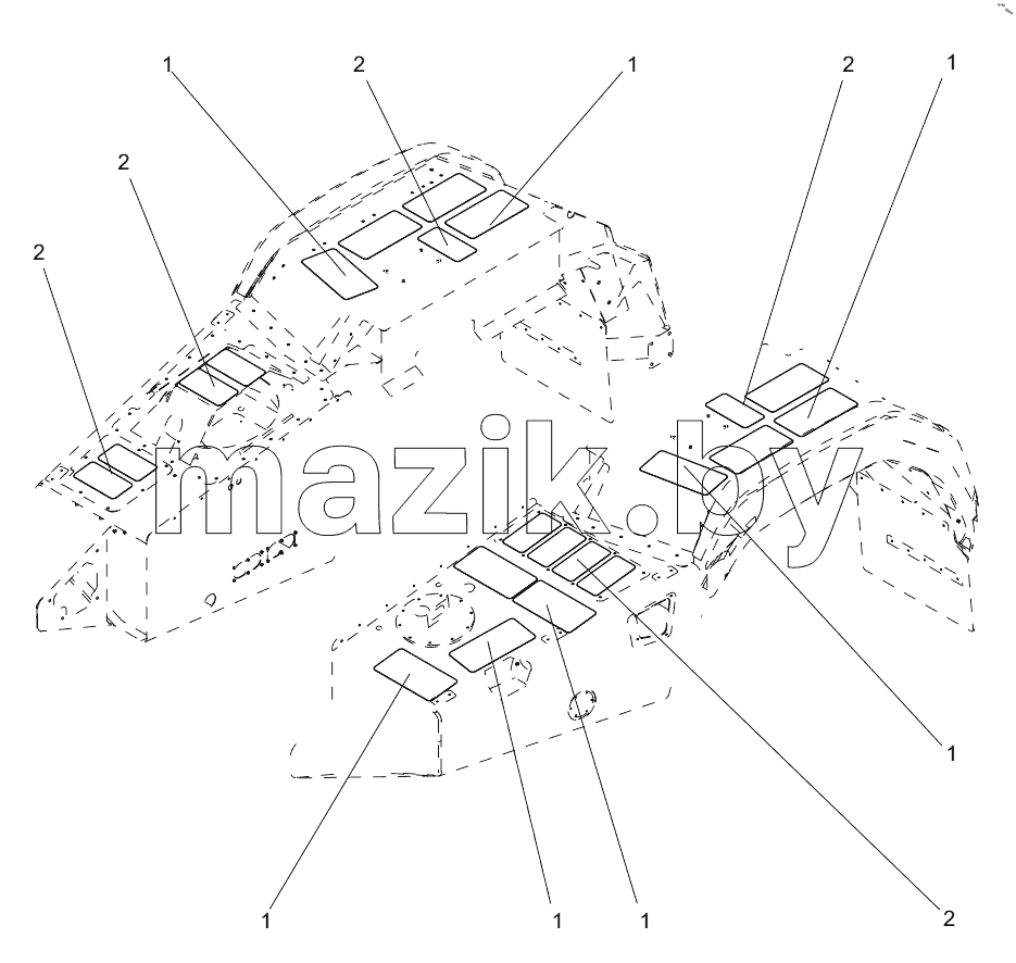  332107802 ANTI-SLIP STICKER ASSEMBLY