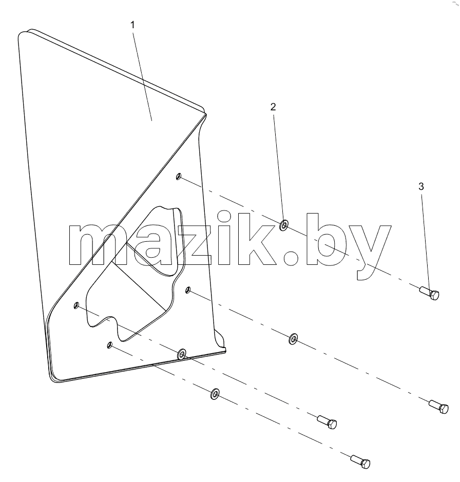  332106606 FRONT RIGHT GUARD PLATE