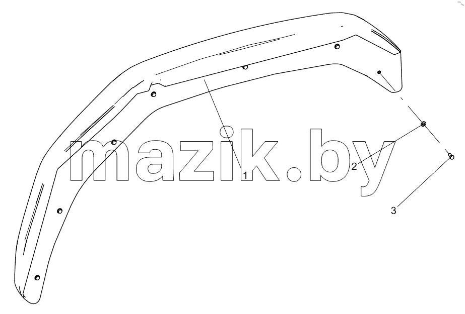  332106794 LEFT-SIDE EDGE COMPONENT