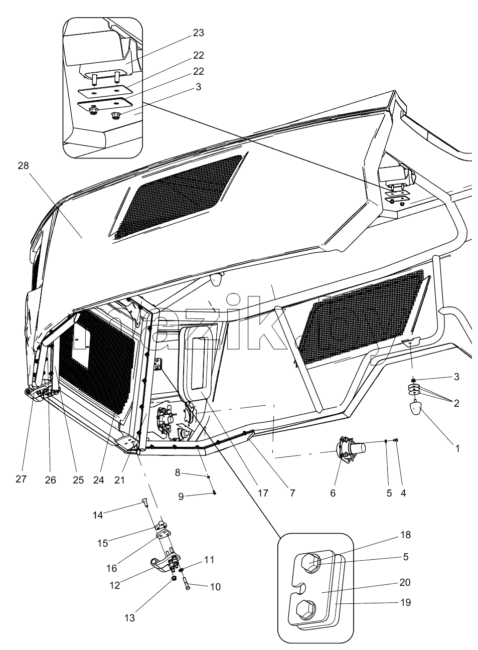  332106767 ENGINE HOOD ASSEMBLY