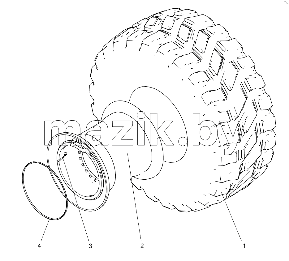  332105797 TIRE AND RIM ASSEMBLY