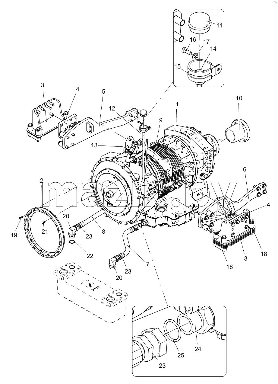  332105826 TRANSMISSION BOX MOUNTING ASSEMBLY