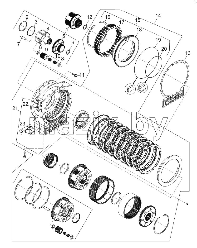  800374215 P3 PLANETARY AND REAR COVER