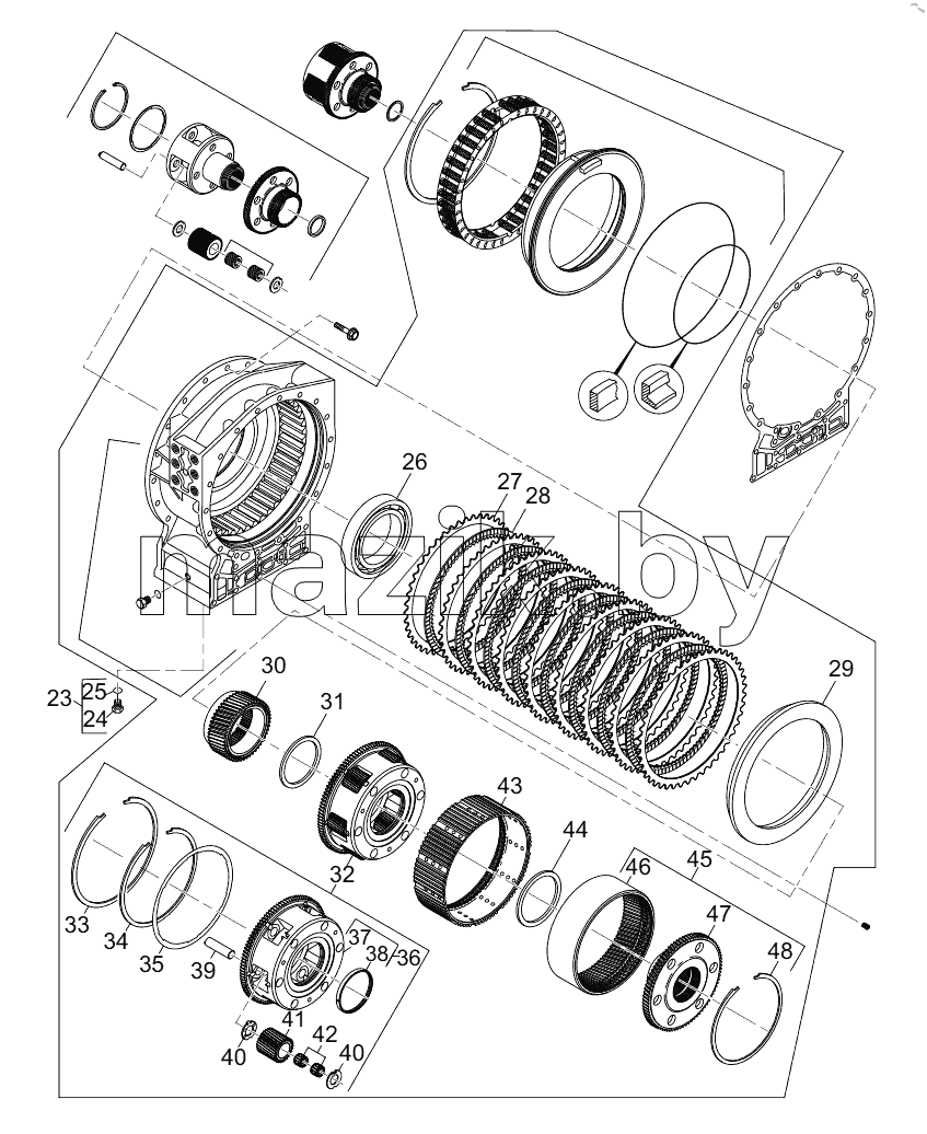  800374215 P3 PLANETARY AND REAR COVER