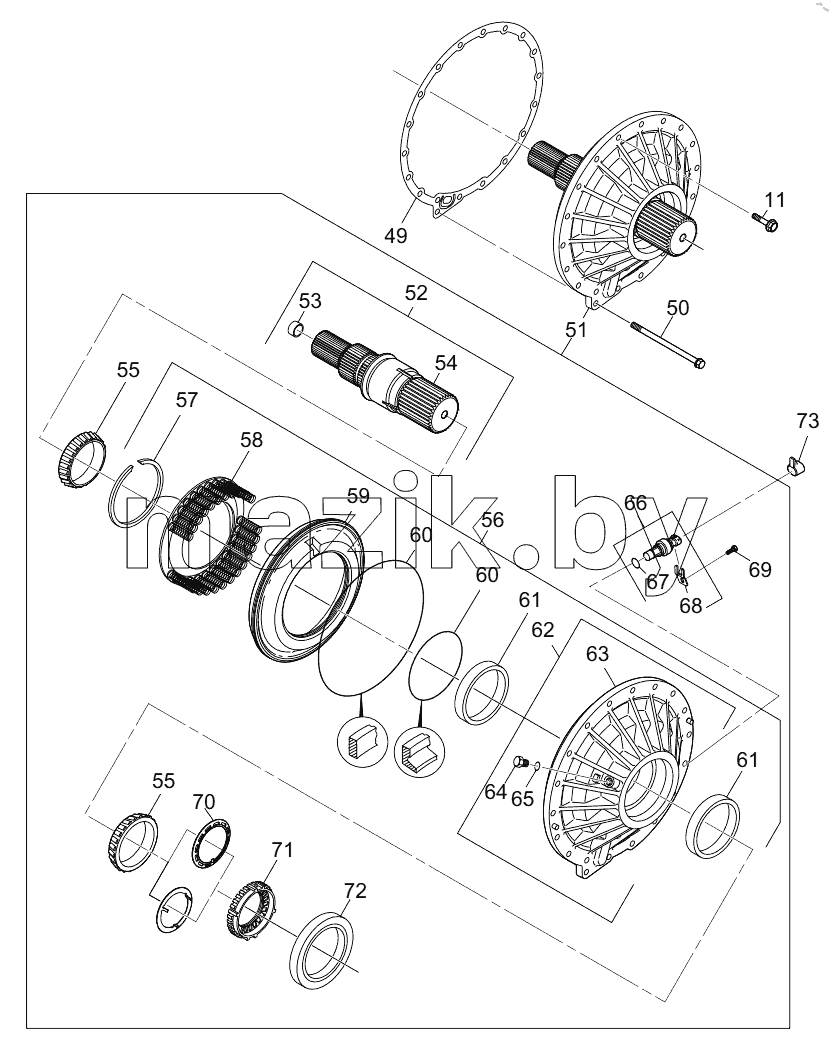  800374215 P3 PLANETARY AND REAR COVER