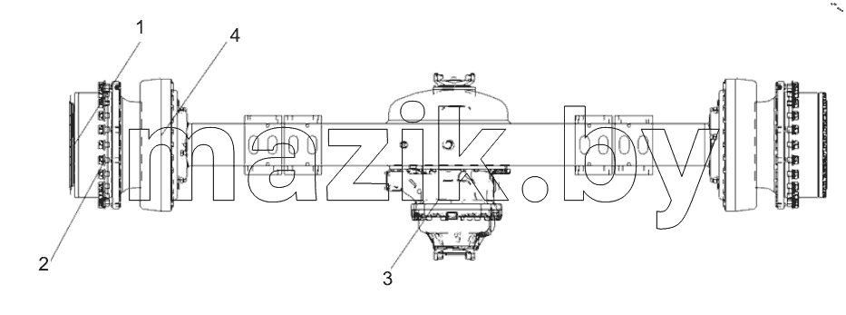  800367473 MIDDLE AXLE