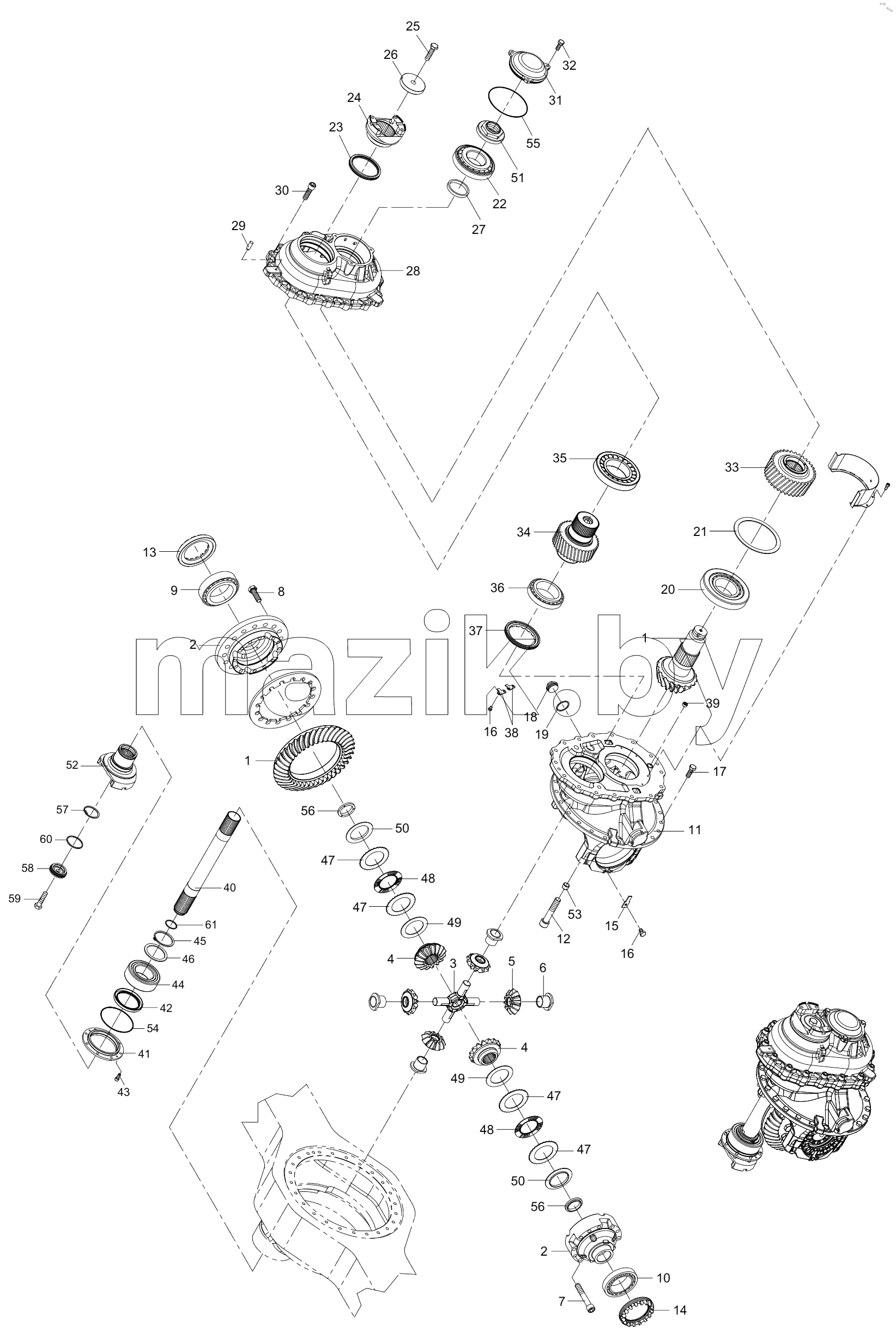  800372074 DIFFERENTIAL AND GEAR ASS'Y