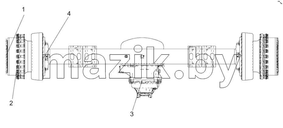  800367471 REAR AXLE