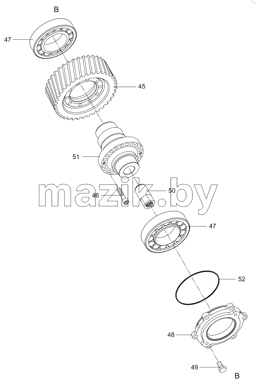  800366995 TRANSFER BOX ASSEMBLY