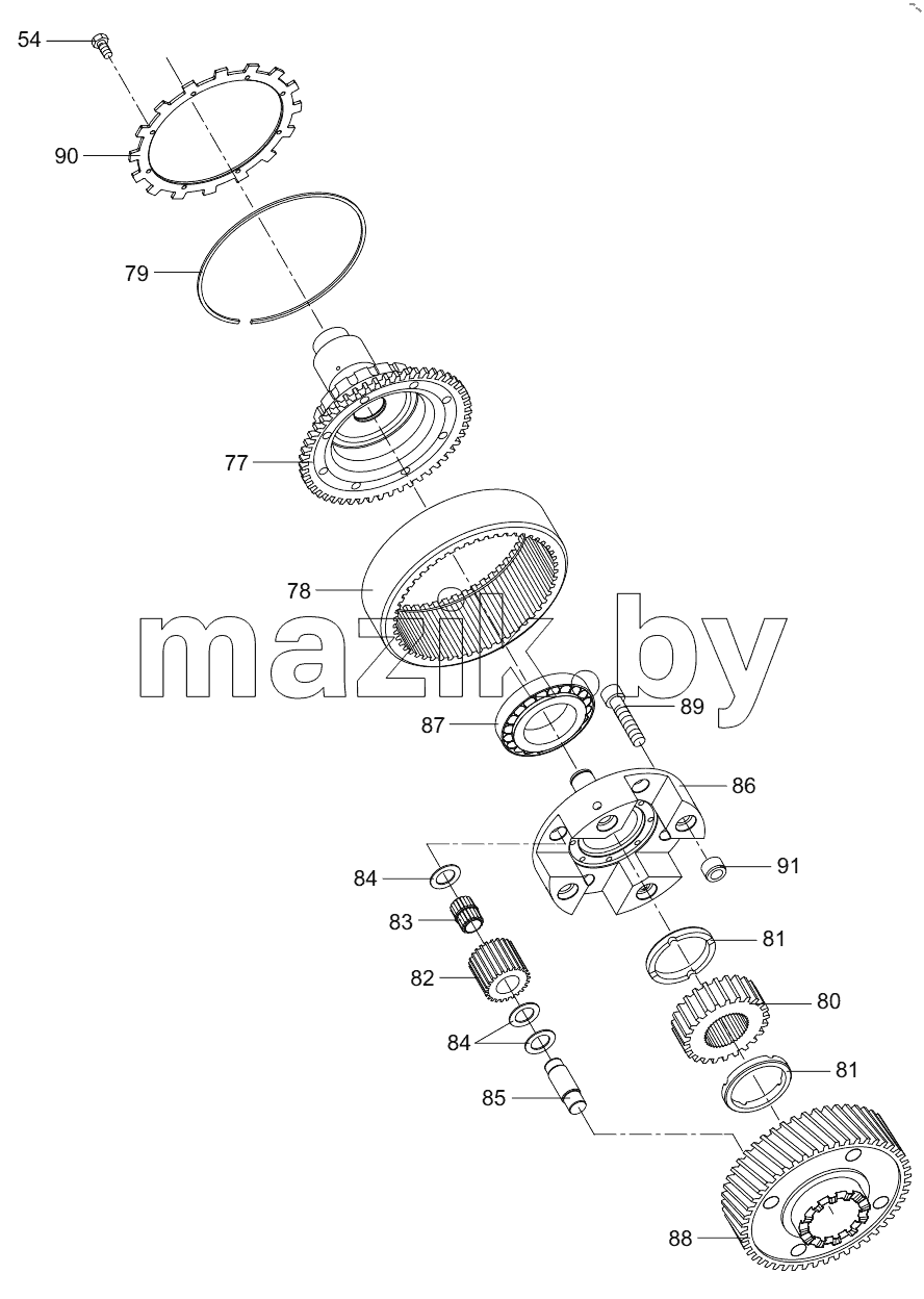  800366995 TRANSFER BOX ASSEMBLY