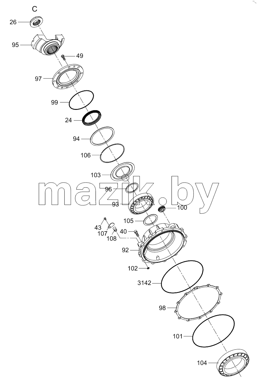 800366995 TRANSFER BOX ASSEMBLY