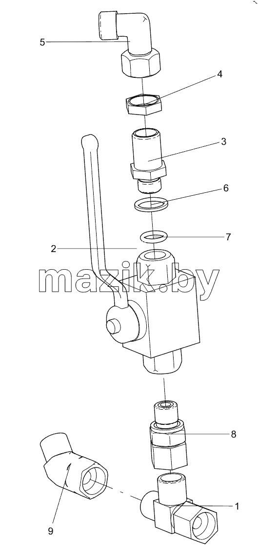  332109698 BALL VALVE ASSEMBLY