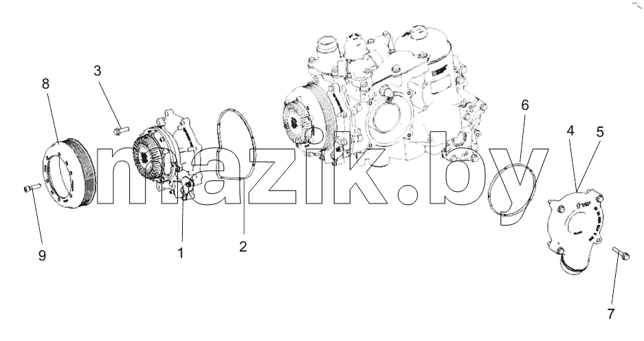  800173332 WATER PUMP COMPONENT