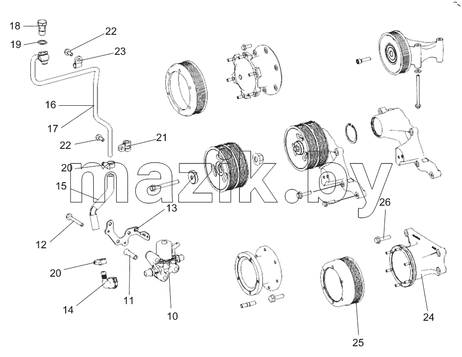  800173332 WATER PUMP COMPONENT