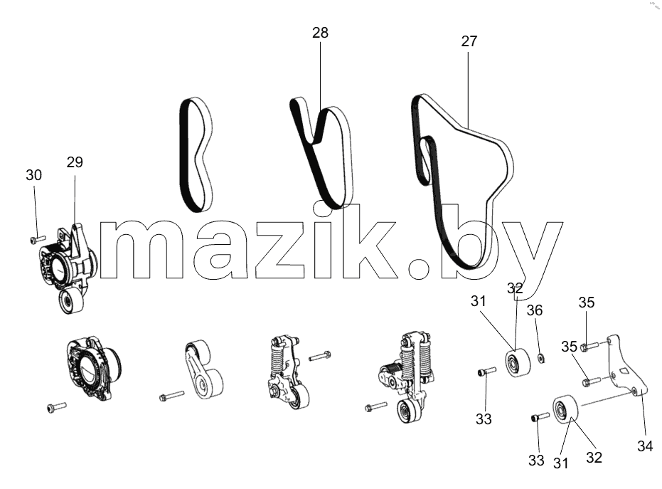  800173332 WATER PUMP COMPONENT