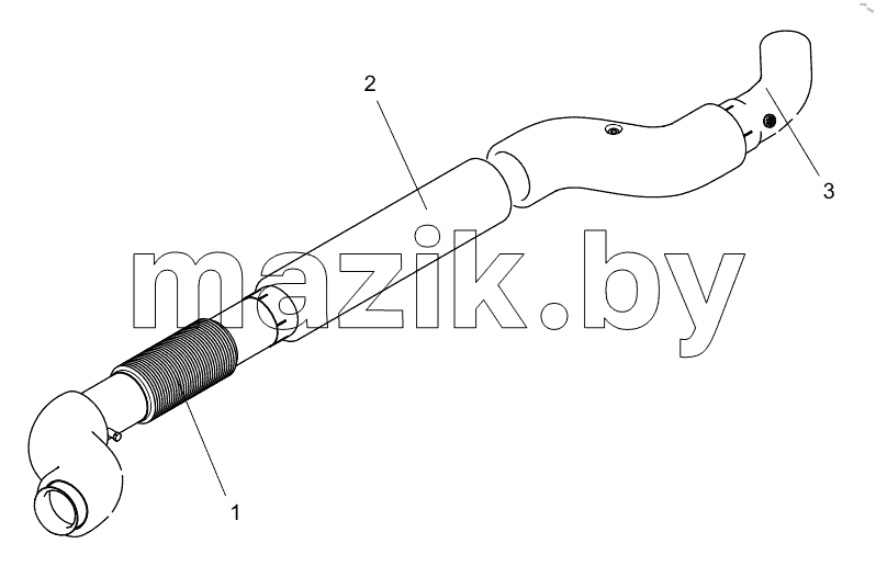  332107438 EXHAUST GAS PIPE COMPONENT