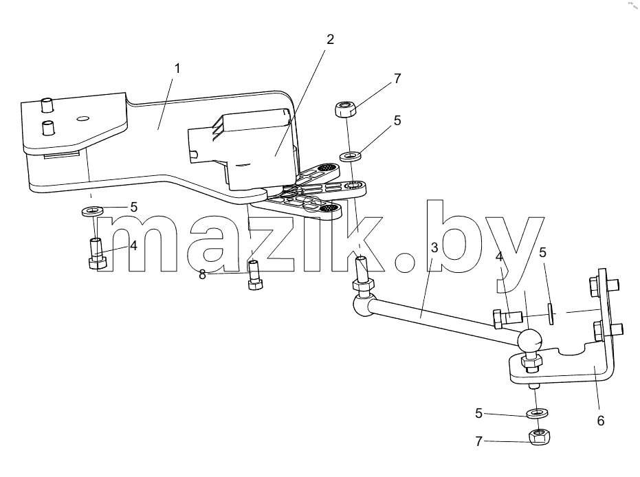  332108513 STEERING ANGLE DISPLACEMENT ASSEMBLY