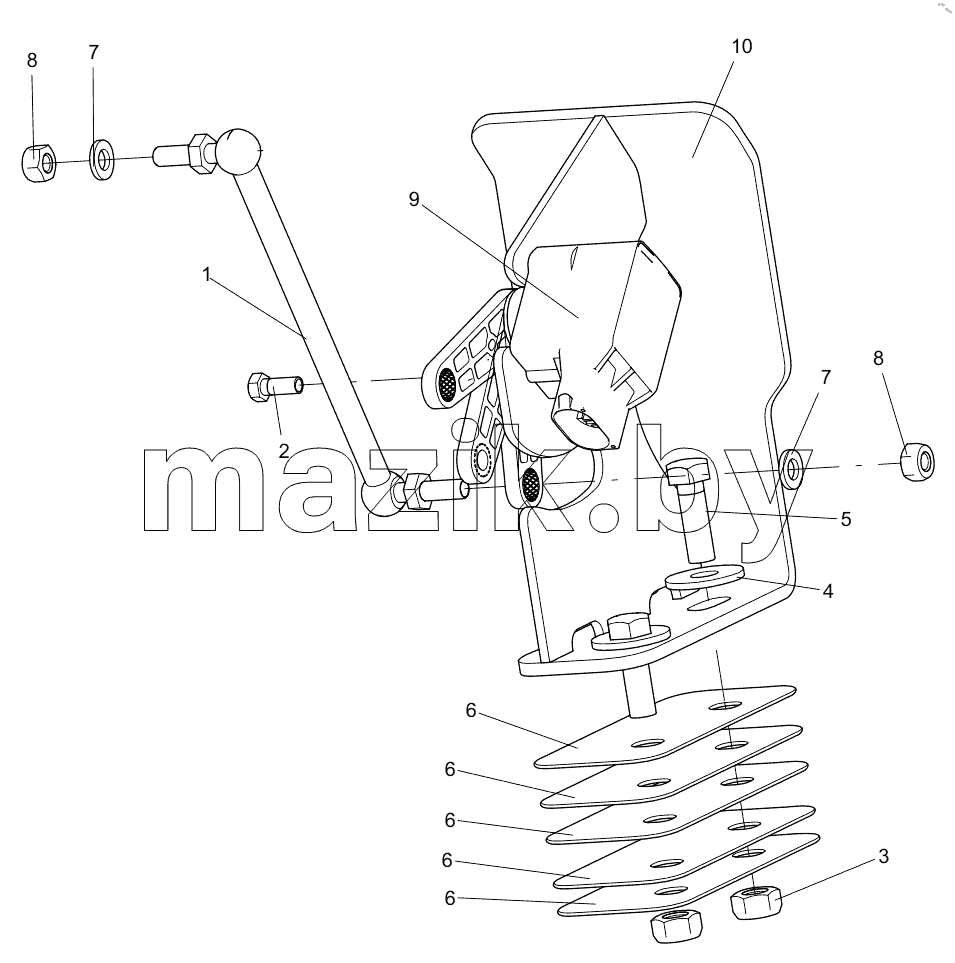  332105997 CARGO COMPARTMENT ANGLE DISPLACEMENT ASSEMBLY