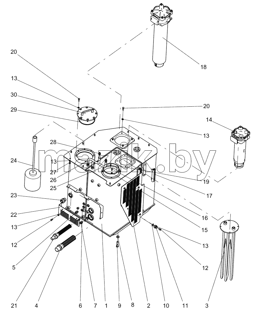  332107039 HYDRAULIC OIL TANK ASSEMBLY