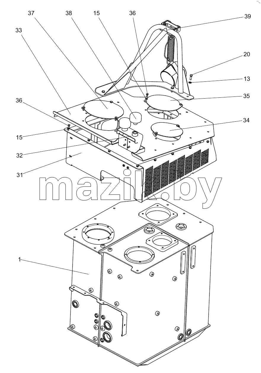  332107039 HYDRAULIC OIL TANK ASSEMBLY