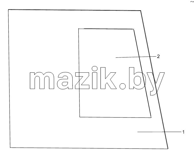  802157319 RIGHT DOOR GLASS ASSEMBLY