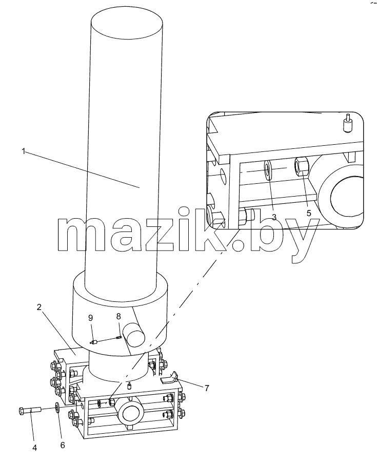  331403816 LIFTING CYLINDER ASSEMBLY