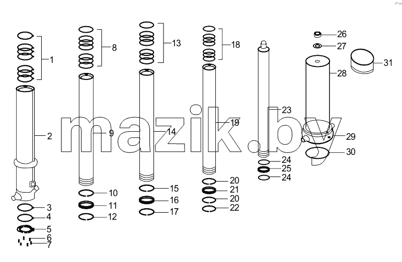  803090604 LIFTING CYLINDER