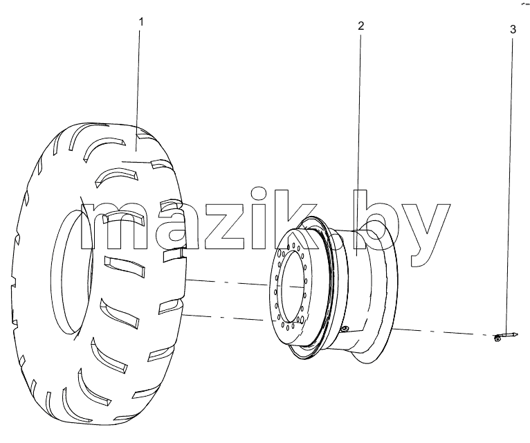  331403376 OUTER WHEEL ASSEMBLY