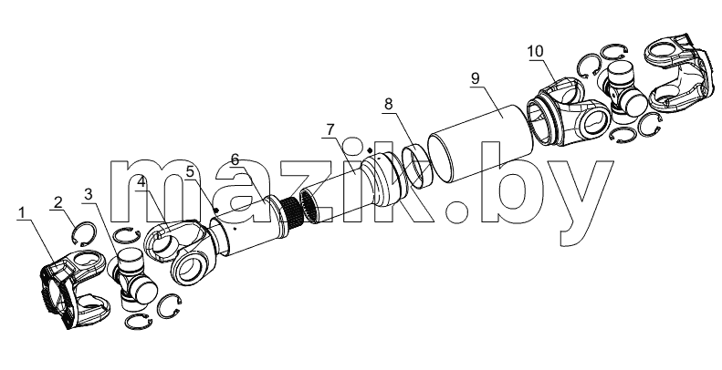  800363881 TRANSMISSION SHAFT ASSEMBLY