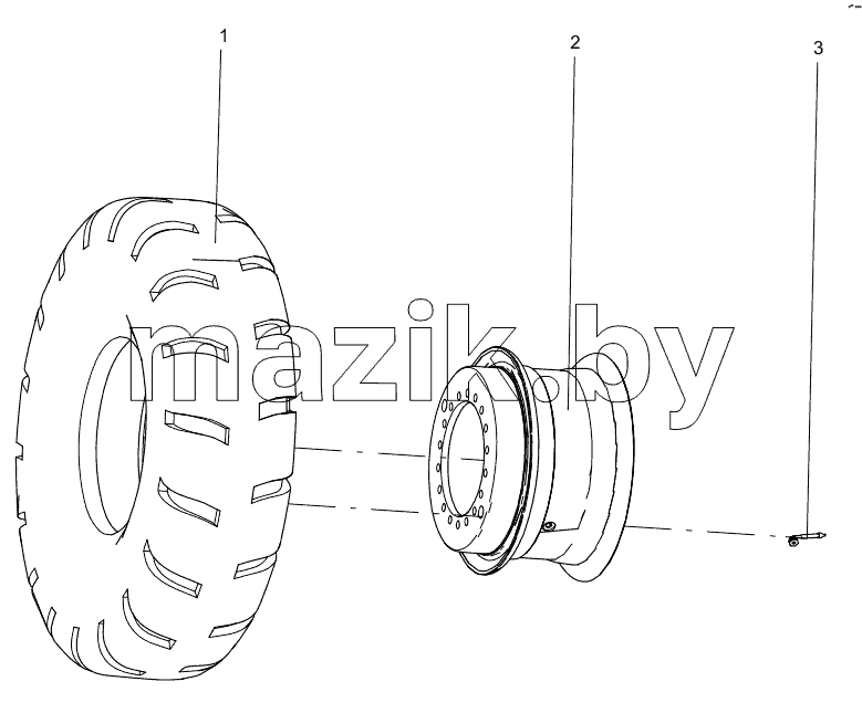  331403376 OUTER WHEEL ASSEMBLY