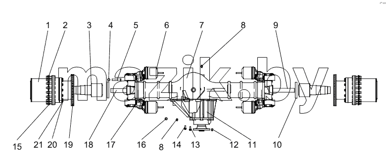  331402832 REAR AXLE