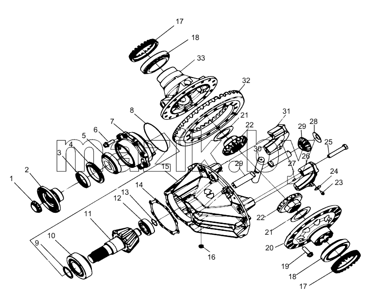  800368991 MAIN REDUCER ASSEMBLY
