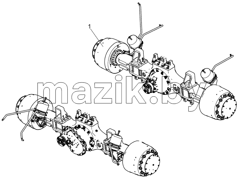  453529389 AXLE BRAKE SYSTEM CONFIGURATION