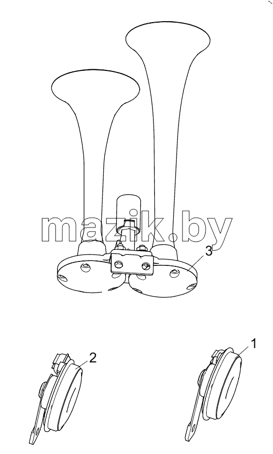  453710182 GAS-ELECTRIC HORN