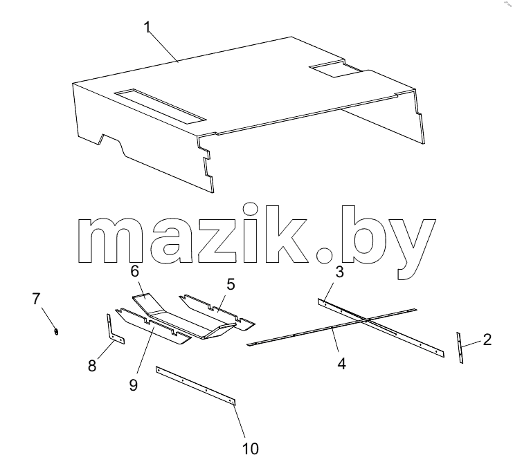  455106587 FLOOR INSULATION FOAM ASSEMBLY