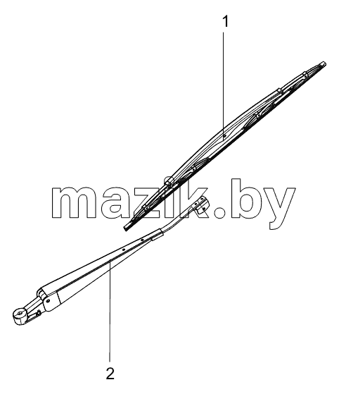  455201479 RIGHT WIPER ASSEMBLY