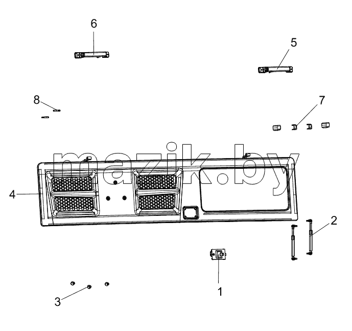  455312637 MIDDLE COVER ASSEMBLY