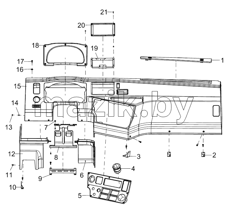  455307940 INSTRUMENT PANEL ASSEMBLY - MULTIMEDIA