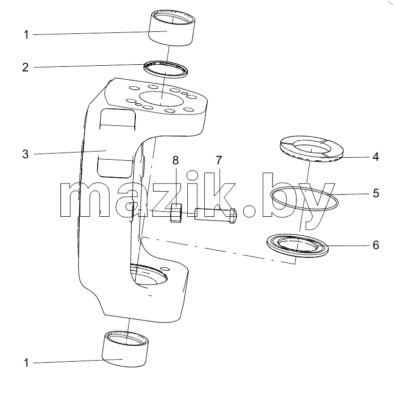  453007422 STEERING KNUCKLE ASSEMBLY