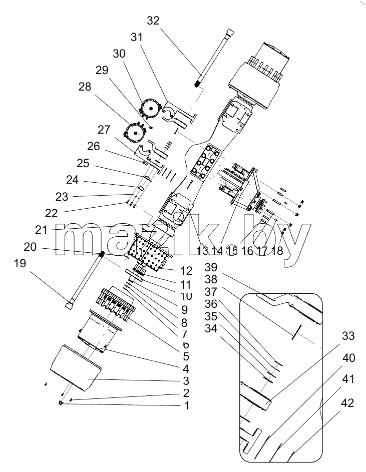  452406301 AXLE ASSEMBLY