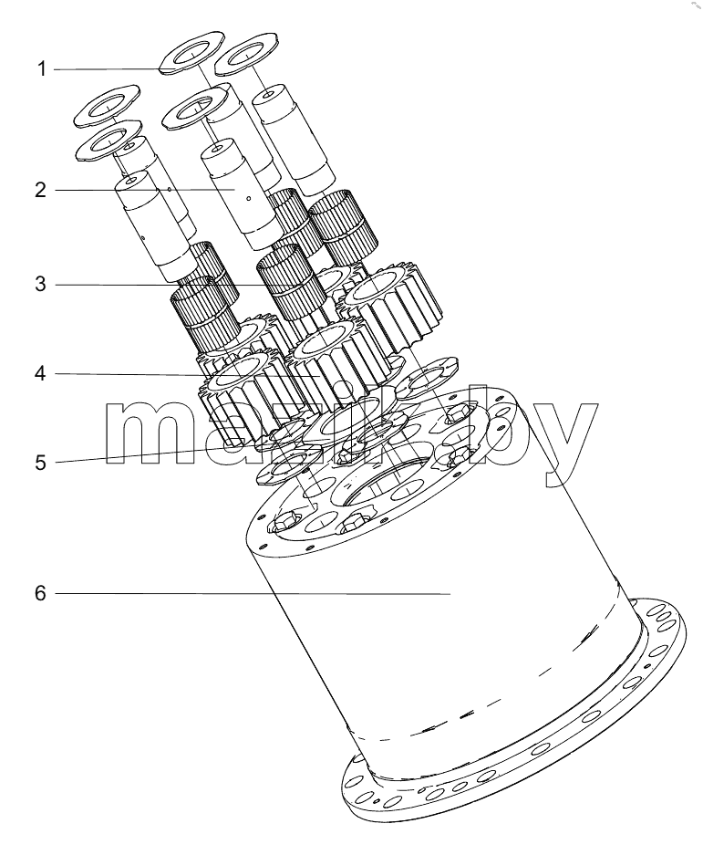  452405601 WHEELSIDE REDUCER SUB-ASSEMBLY