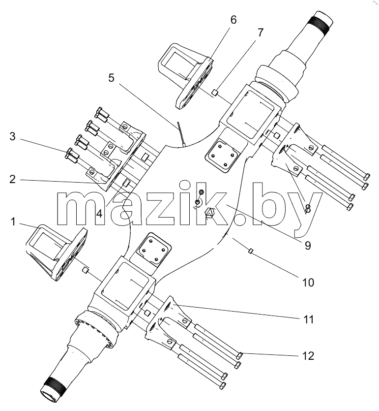  452405645 AXLE SHELL ASSEMBLY