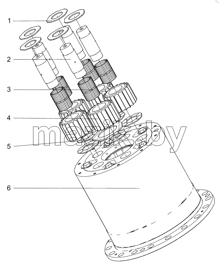  452405601 WHEELSIDE REDUCER SUB-ASSEMBLY