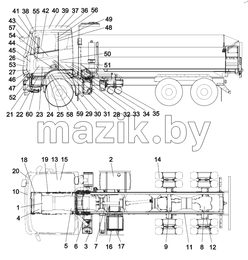  450001992 WAFH641R DUMP TRUCK